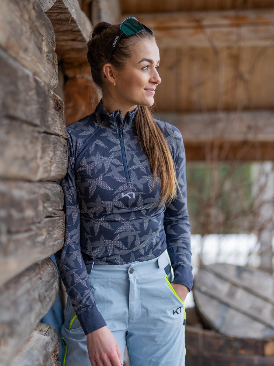 Kari Traa Butterfly Half Zip Marin