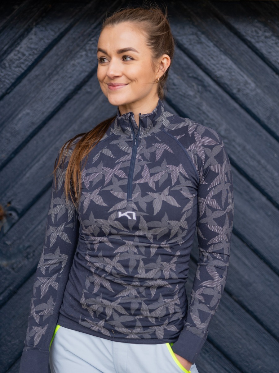 Kari Traa Butterfly Half Zip Marin