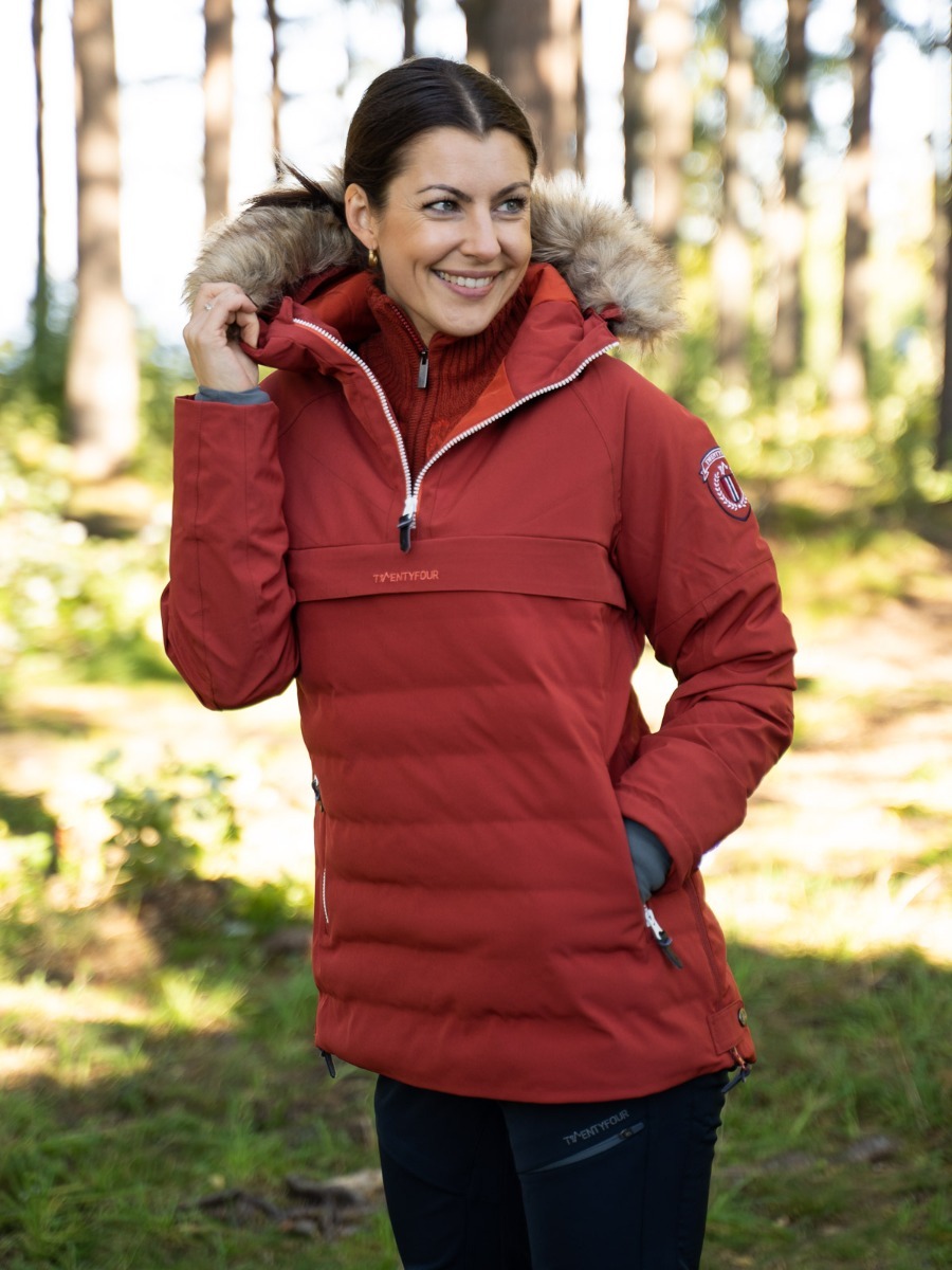 Twentyfour Finse Repreve Anorakk Mørk Rust