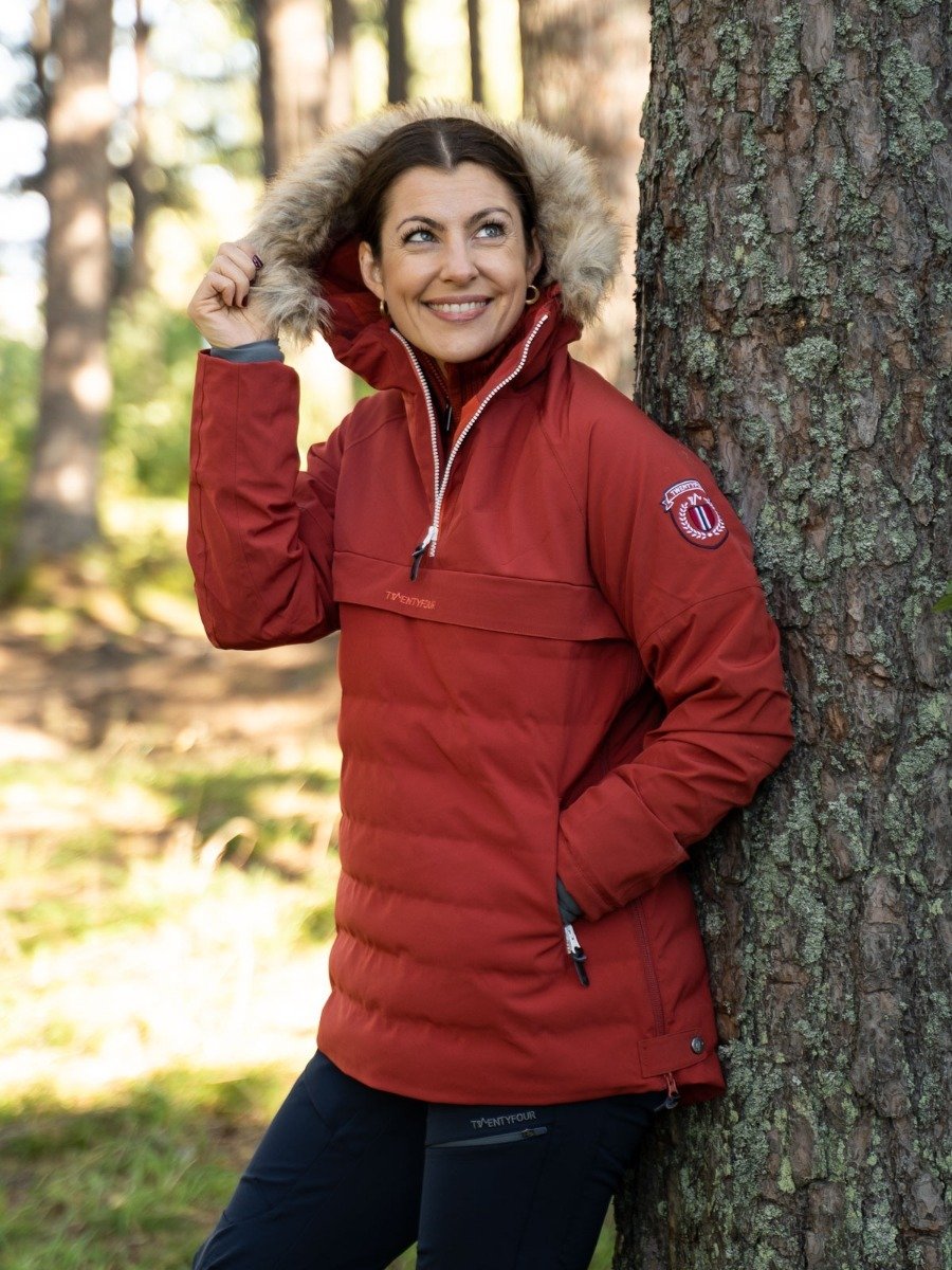 Twentyfour Finse Repreve Anorakk Mørk Rust