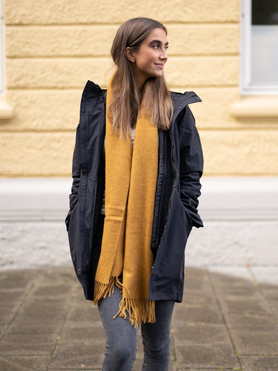 Urban Pioneers Bea Wool Scarf Bone Brown