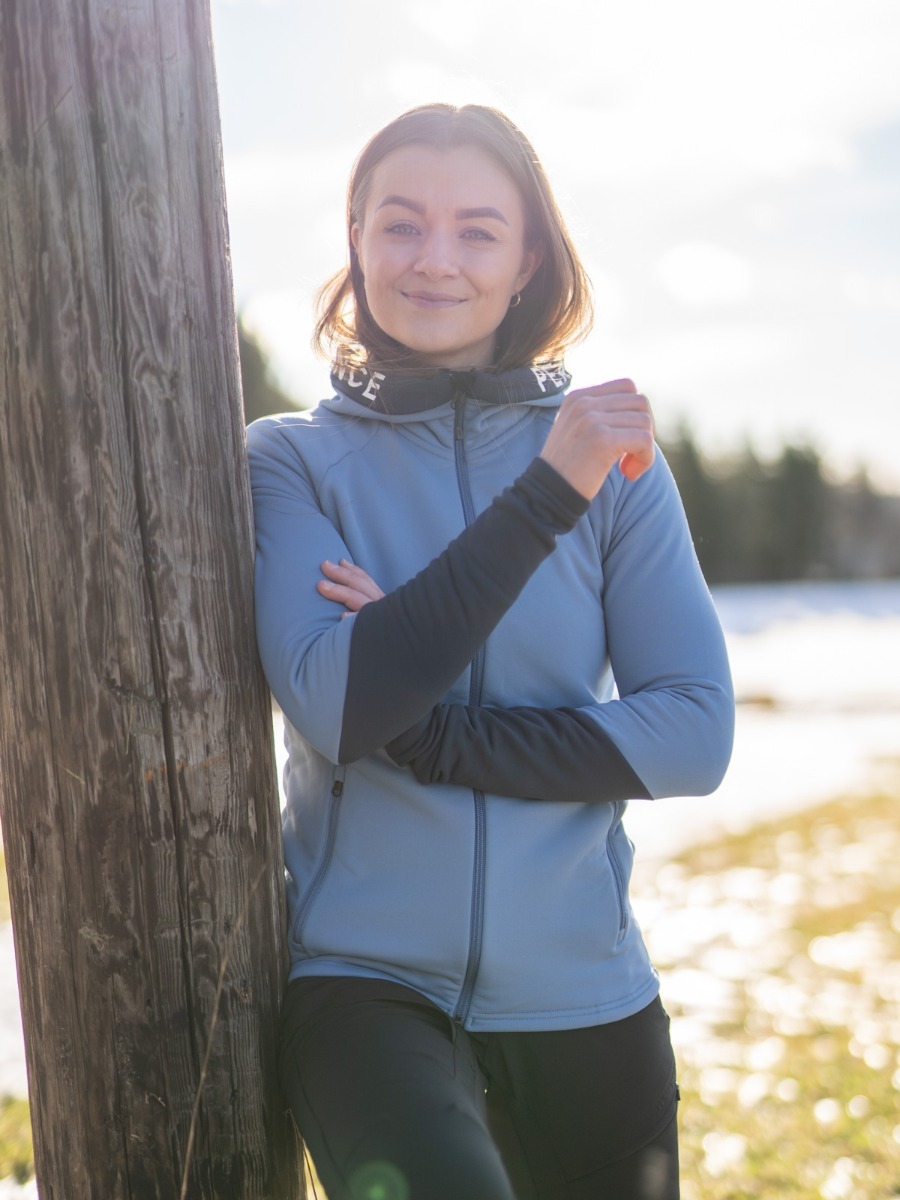 Peak Performance Rider Zip Hood Dark Haze