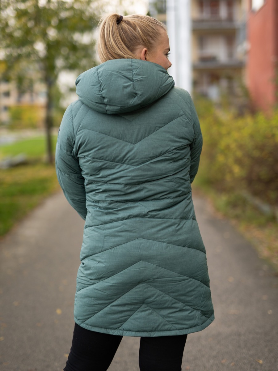 Bergans Oslo Down Light Coat w/Hood Forest Frost Melange