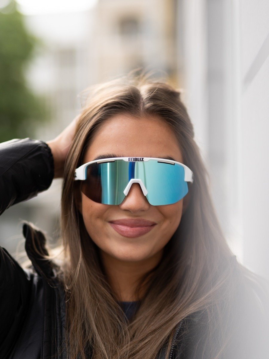 Bliz Active Matrix Smoke w blue multi/Shiny White