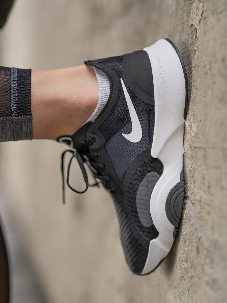 Nike Superrep Go White/ Black - Dark Smoke Grey