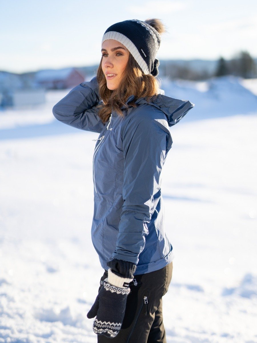 Bergans Cecilie Wind Anorak Light Thunder Blue / Thunder Blue / Silver Grey