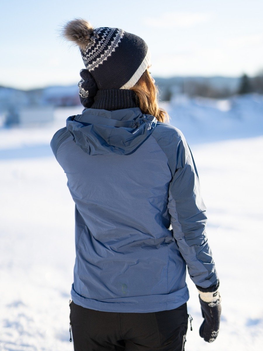 Bergans Cecilie Wind Anorak Light Thunder Blue / Thunder Blue / Silver Grey
