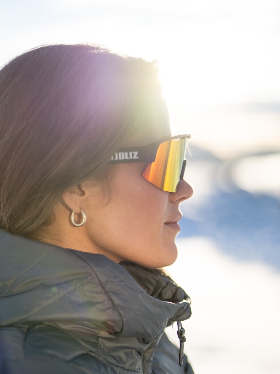 Bliz Active Matrix Brown w red multi/Matt Black