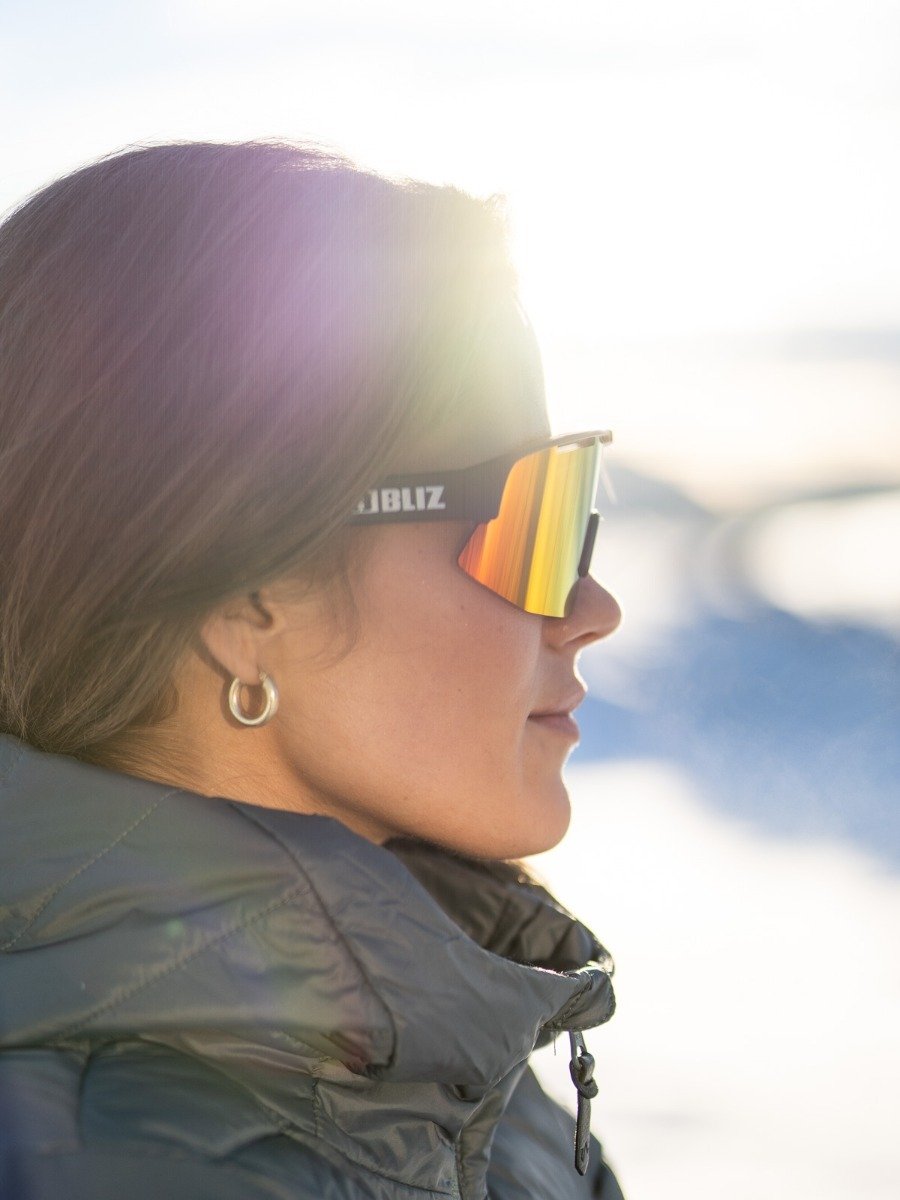 Bliz Active Matrix Brown w red multi/Matt Black