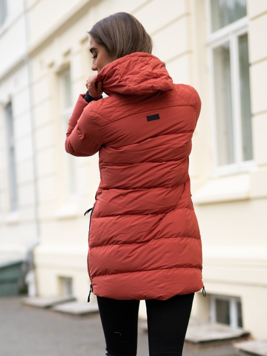 Twentyfour Mellow Puffy Dunparkas Mørk Rust