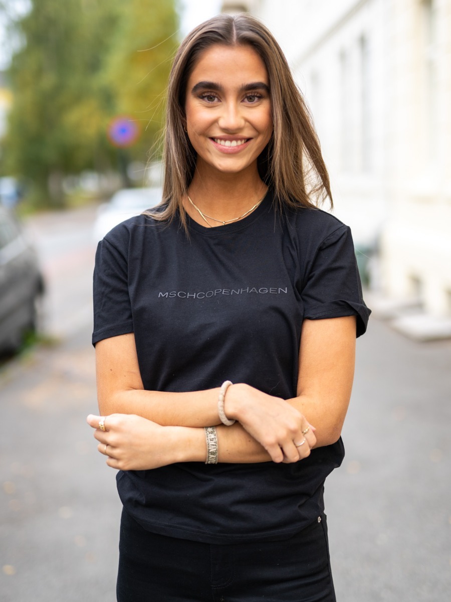 MSCH Copenhagen Liv Organic Logo Tee Black