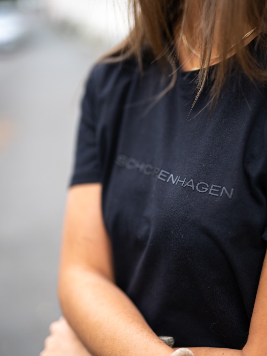 MSCH Copenhagen Liv Organic Logo Tee Black