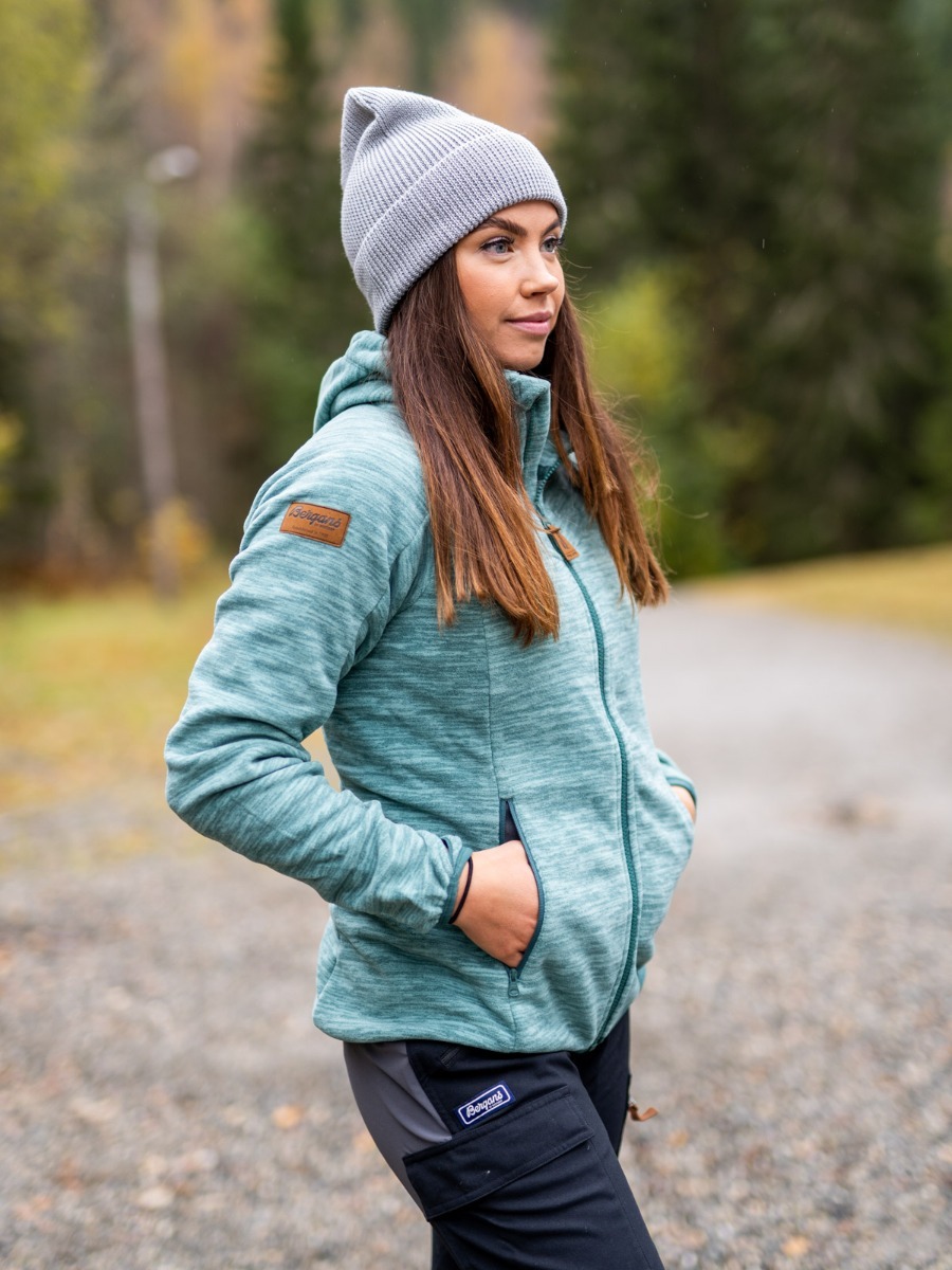 Bergans Hareid Fleece Jacket Forest Frost / Light Forest Frost