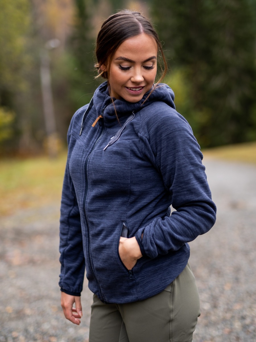 Bergans Hareid Fleece Jacket Dark Navy Melange