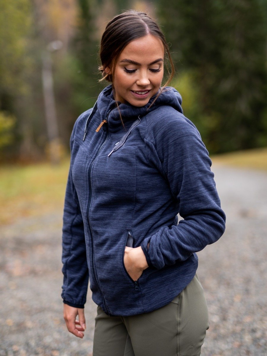 Bergans Hareid Fleece Jacket Dark Navy Melange