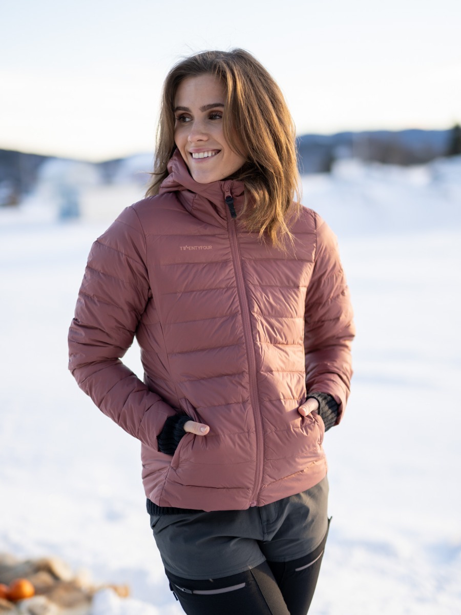 Twentyfour Finse Dunjakke Brent rød