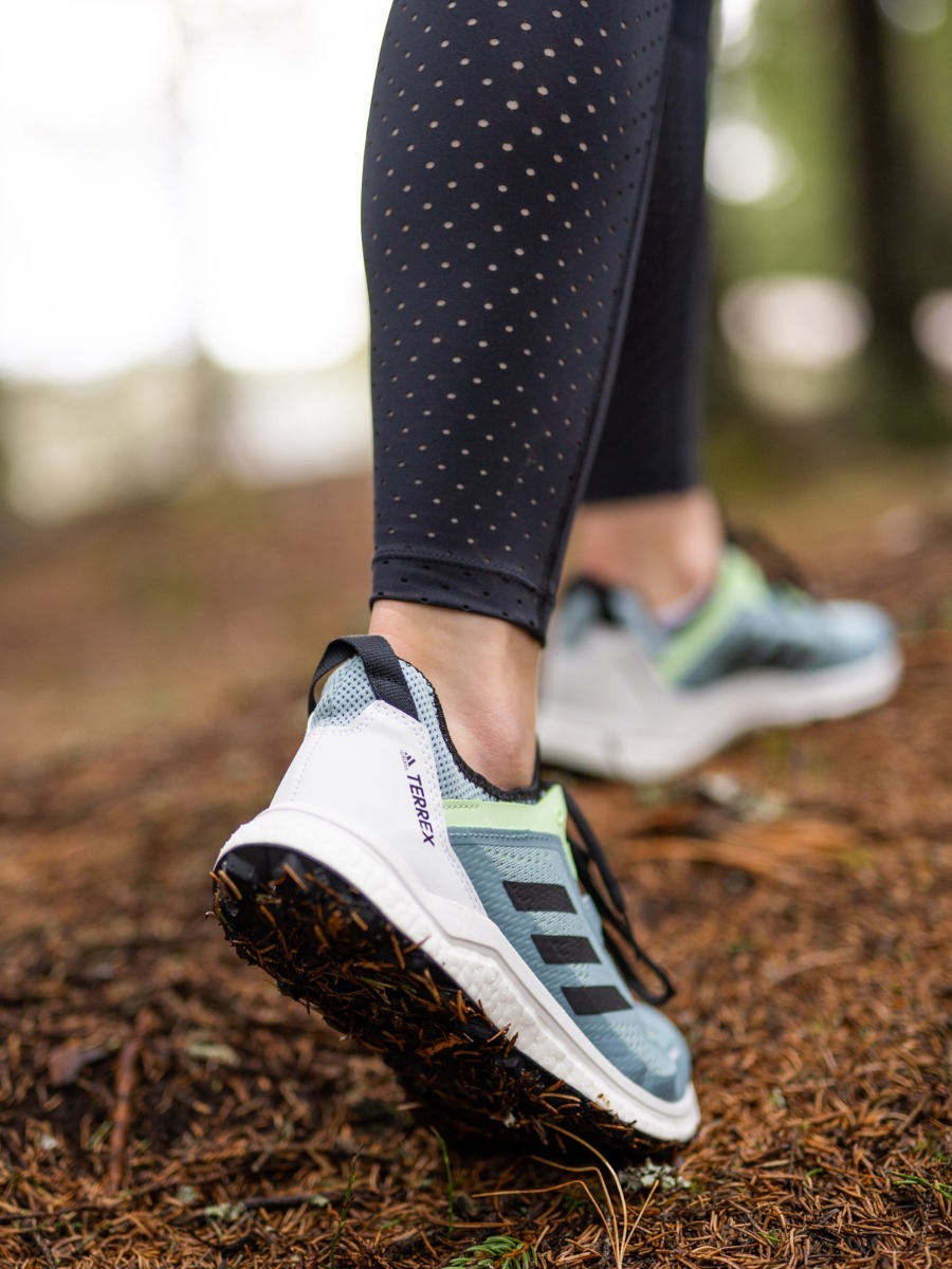 adidas Terrex Agravic Flow Trail Ash Grey/ Core Black/ Glow Green