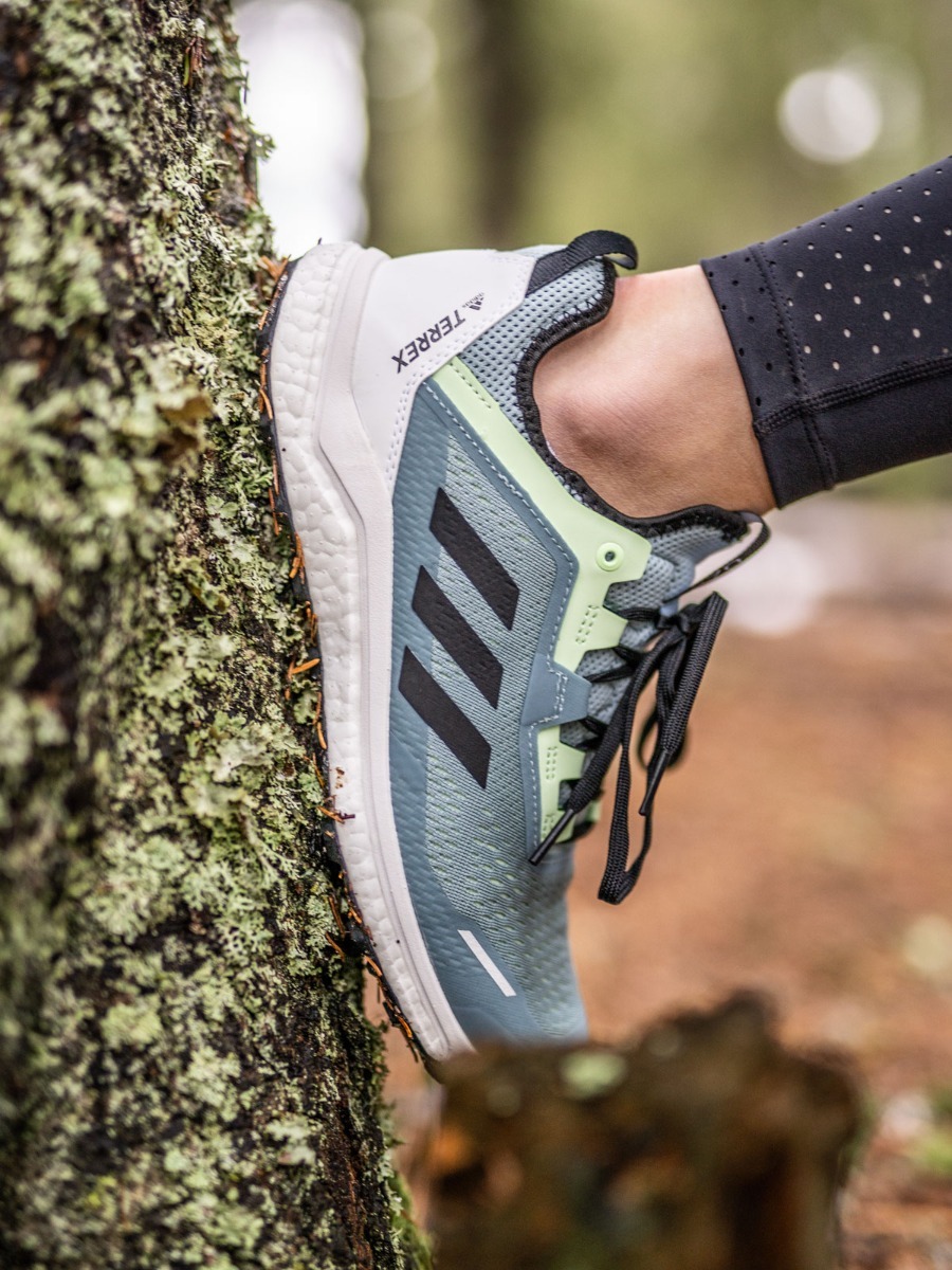 adidas Terrex Agravic Flow Trail Ash Grey/ Core Black/ Glow Green