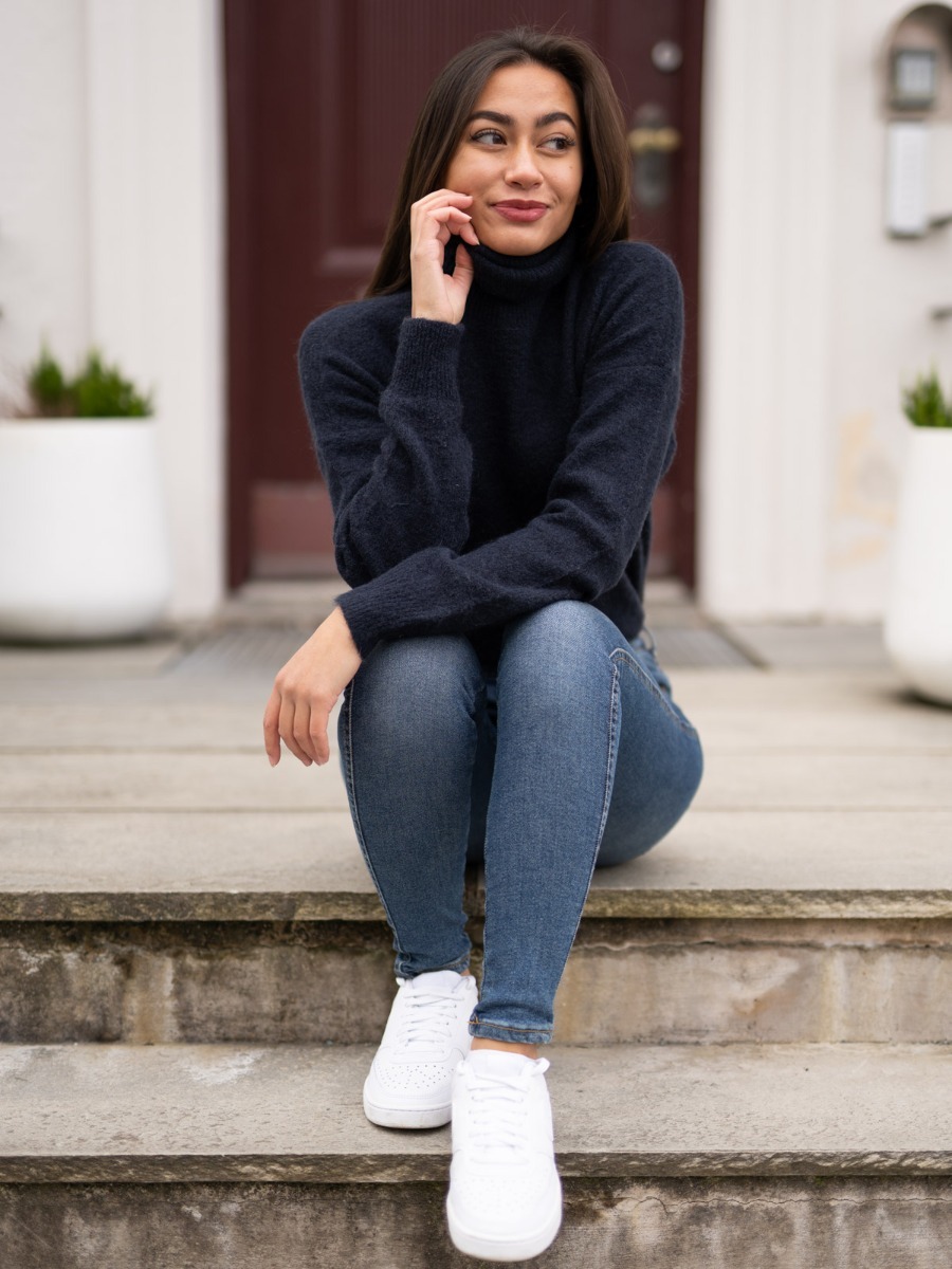 MSCH Copenhagen MSCH Copenhagen Femme Mohair Rollneck Pullover SkyCaptain