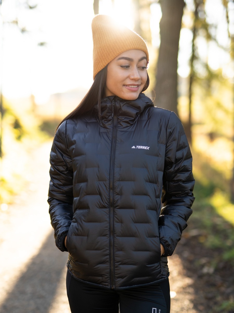 adidas Light Down Hood Jacket Black