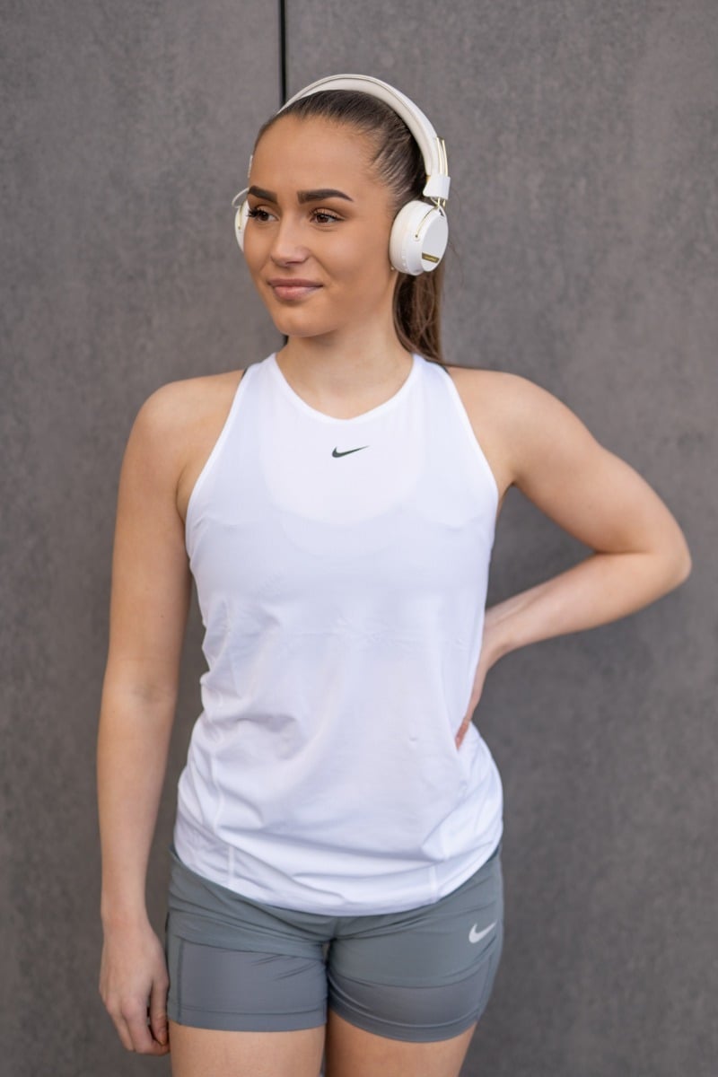 Nike Nike Pro Tank Allover Mesh White/ Black