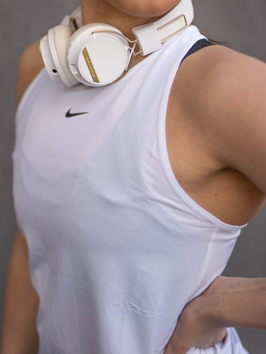 Nike Nike Pro Tank Allover Mesh White/ Black