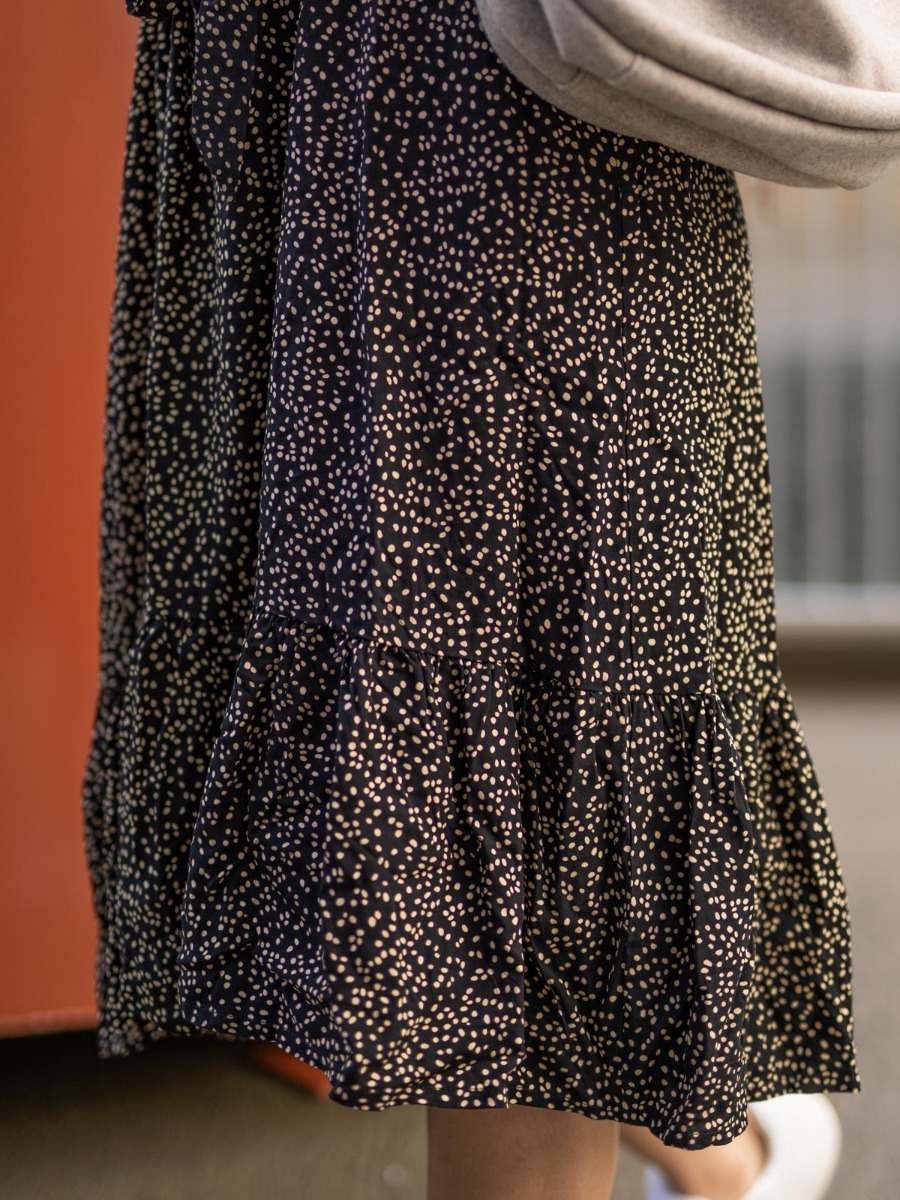 MSCH Copenhagen Talla Long Sleeve Dress Black Dot