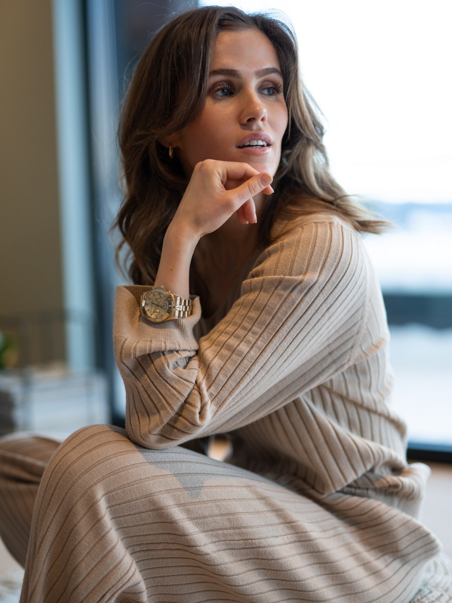 Ichi Kava Rib Pant Oxford Tan