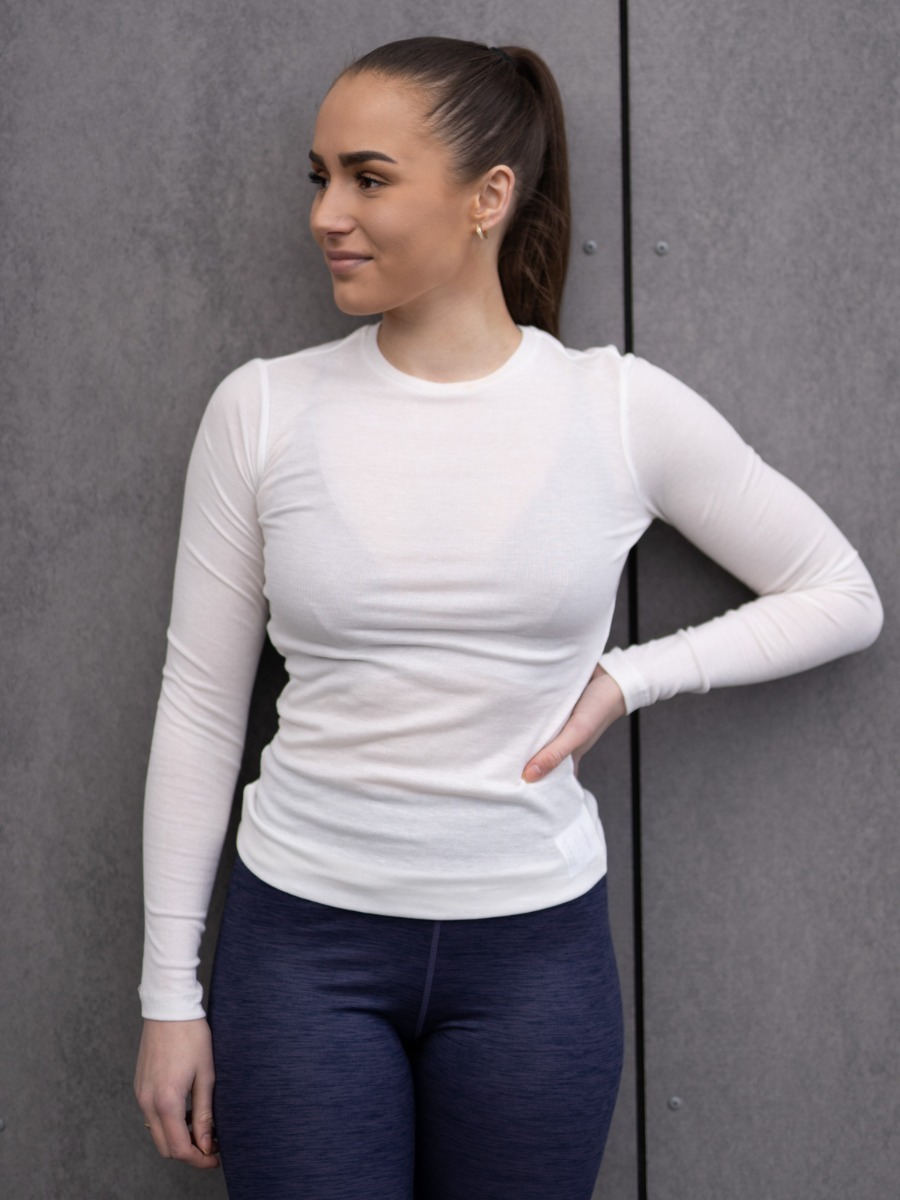 MSCH Copenhagen Mona Lyocell LS Top Bright White