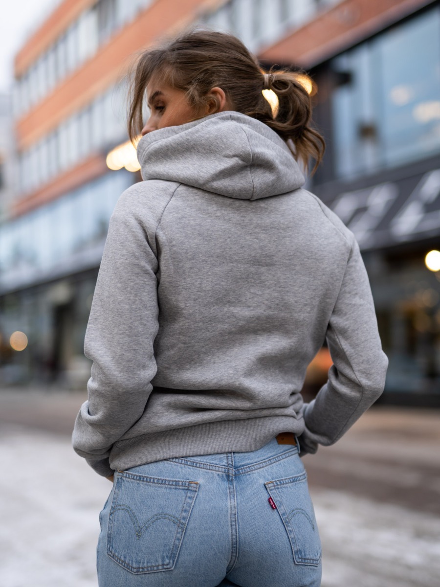 Peak Performance Original Hood Med Grey Melange
