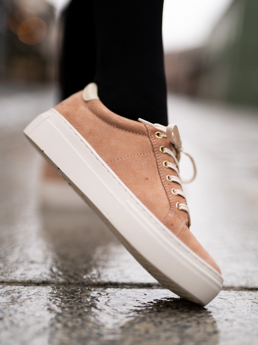 Vagabond Zoe Platform Suede Dusty Pink