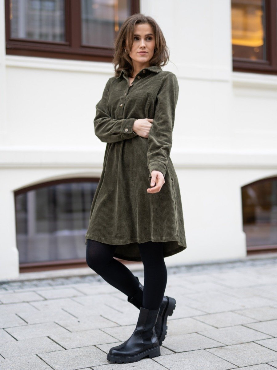 MSCH Copenhagen Ane Florina Long Sleeve Dress Grape Leaf