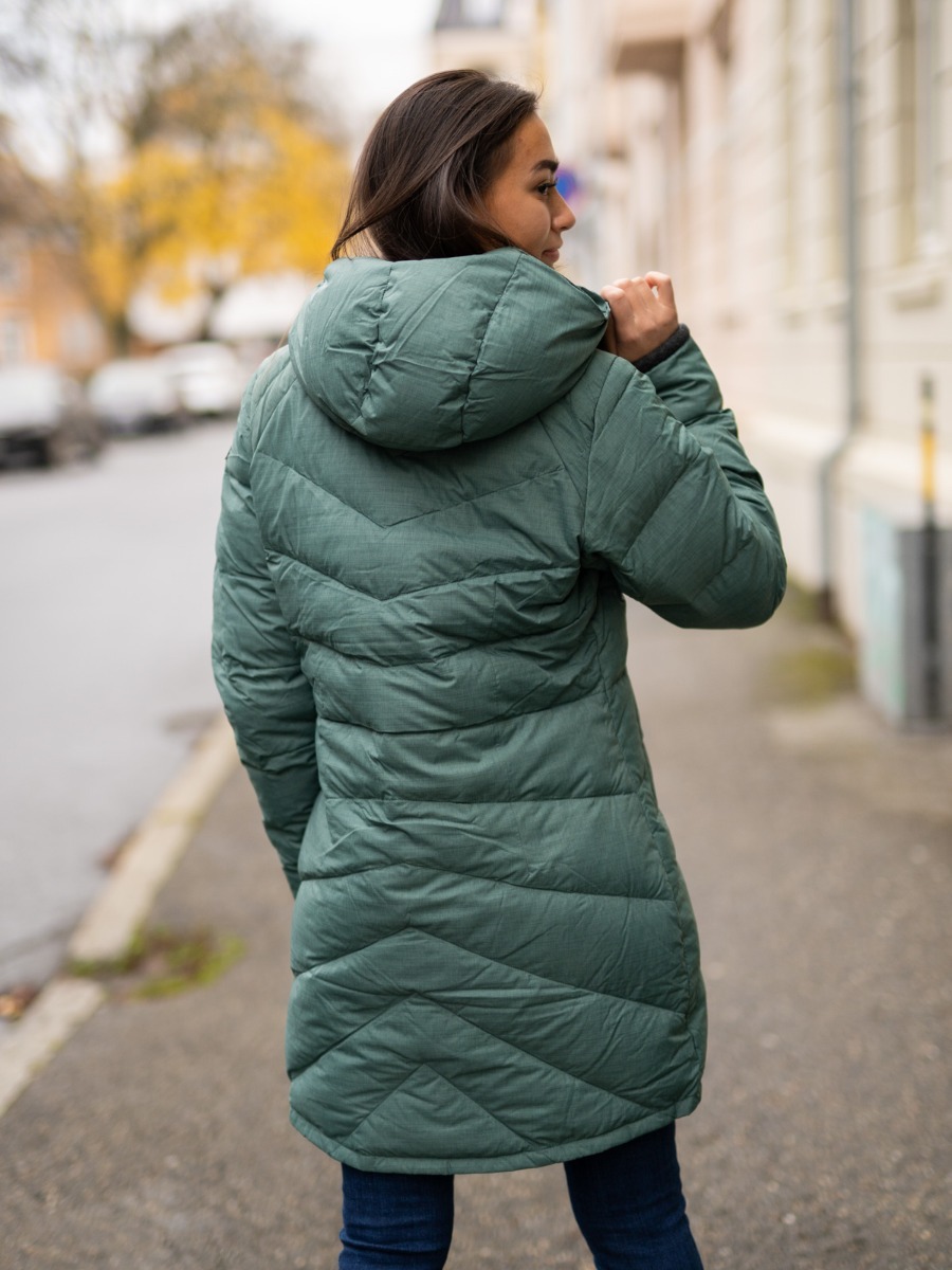 Bergans Oslo Down Light Coat w/Hood Forest Frost Melange