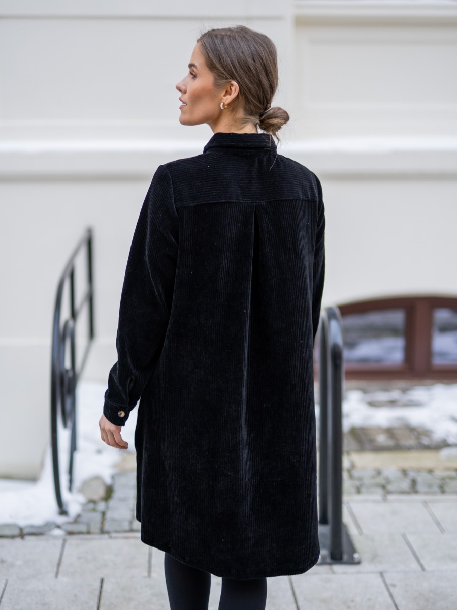 MSCH Copenhagen Ane Florina Long Sleeve Dress Black