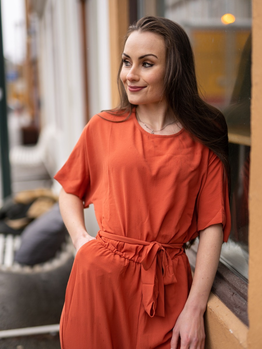 Ichi Gitty Jumpsuit Hot Sauce