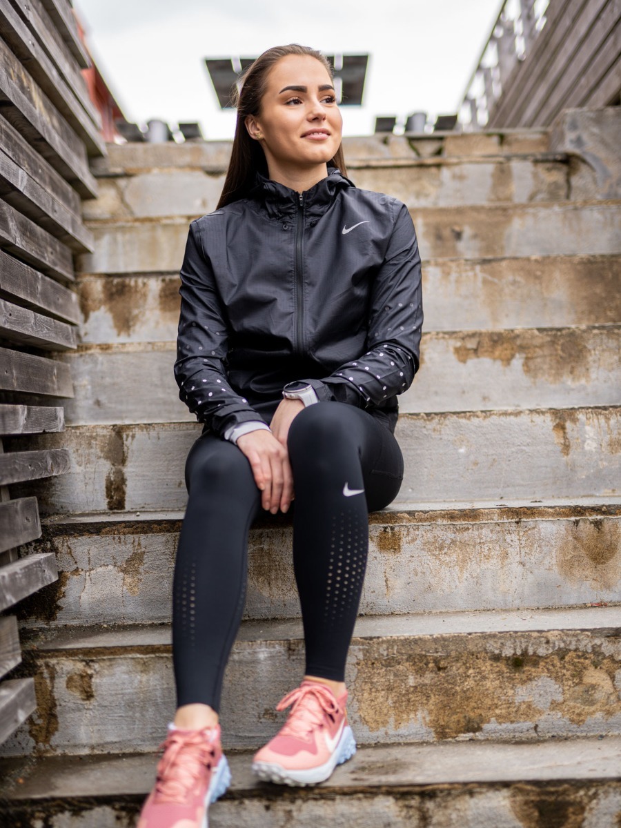 Nike Essential Flash Runway Jacket Black/ Reflective Silver