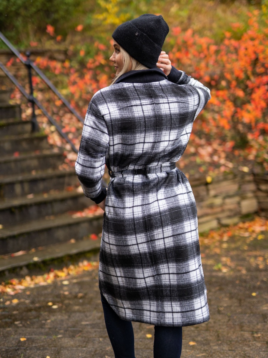 Johaug Lumber Check Shirt Jacket White