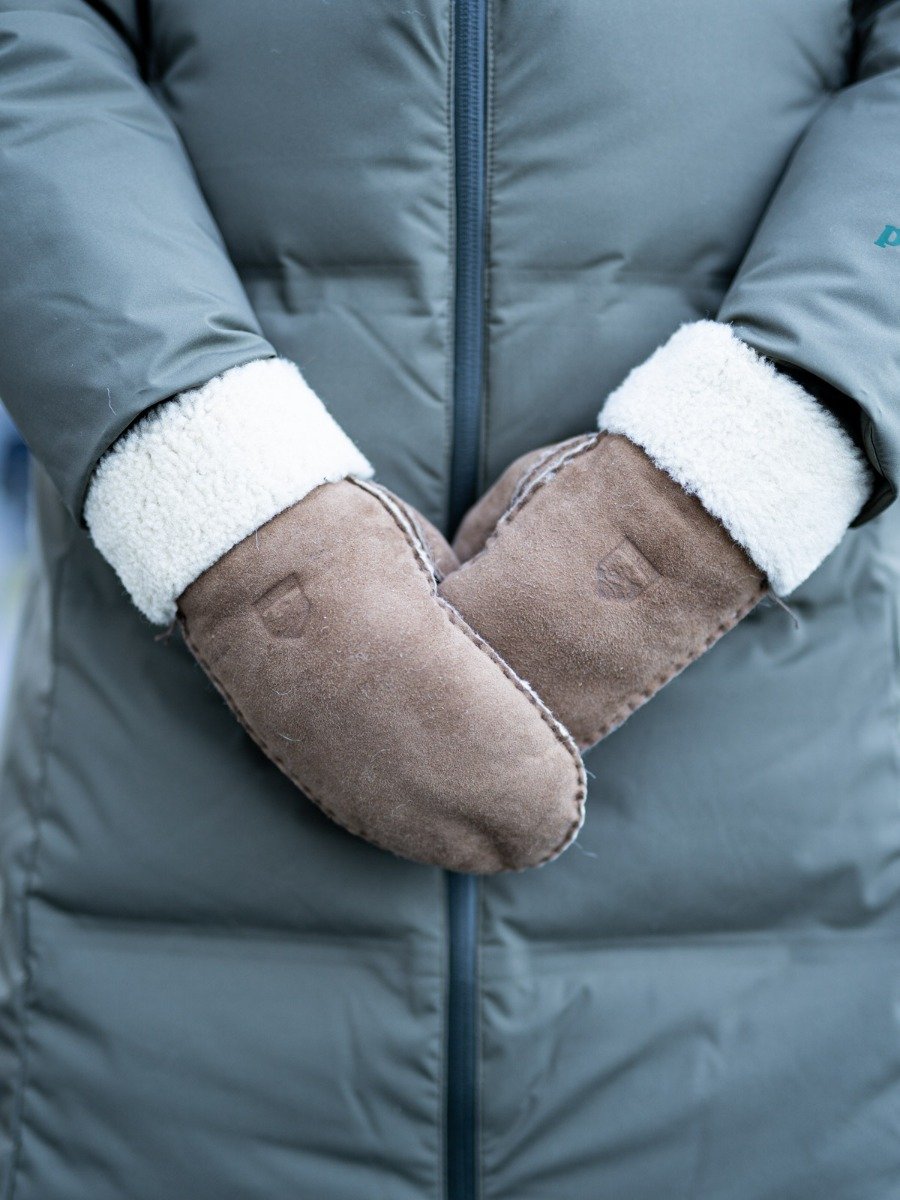 Hestra Sheepskin Mitt Beige