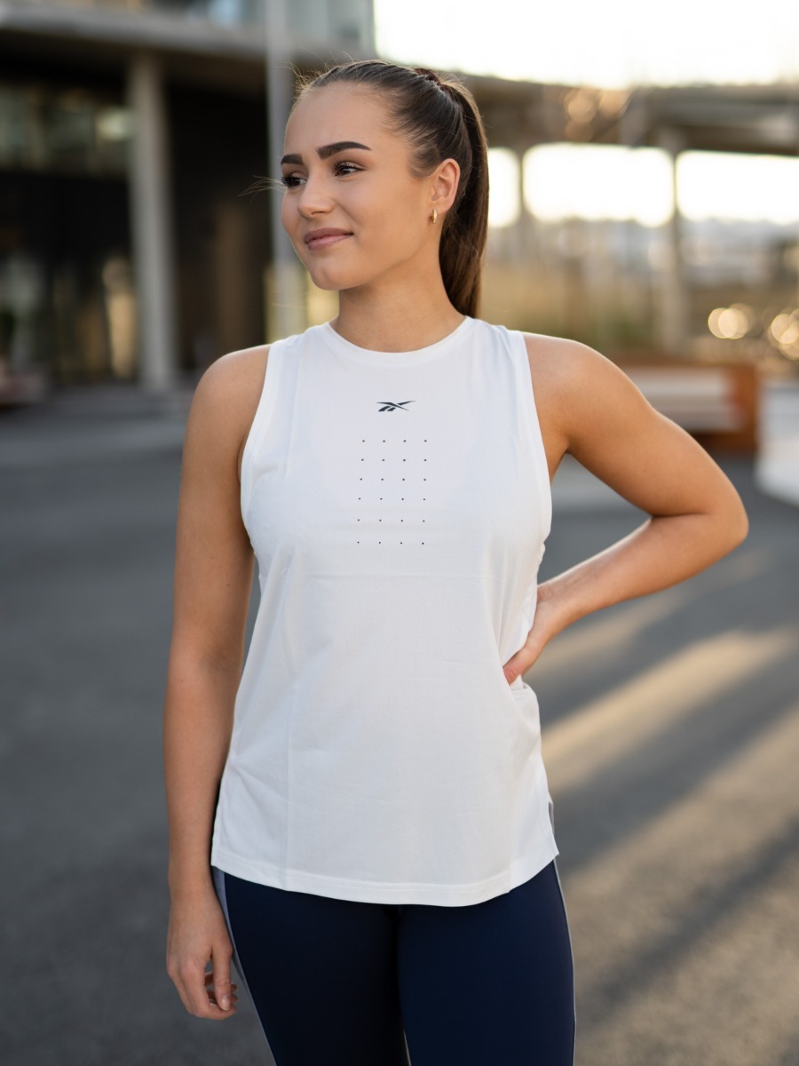 Reebok UBF Perforated Tank True Grey