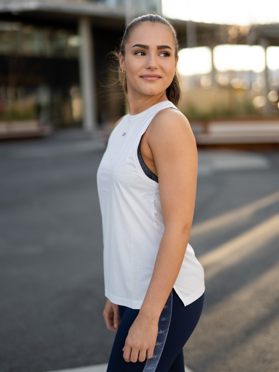 Reebok UBF Perforated Tank True Grey