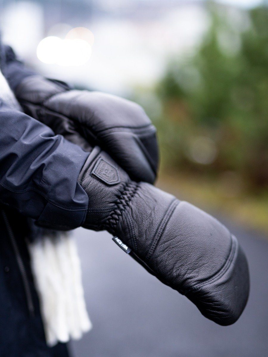 Hestra Leather Box Mitt Sort