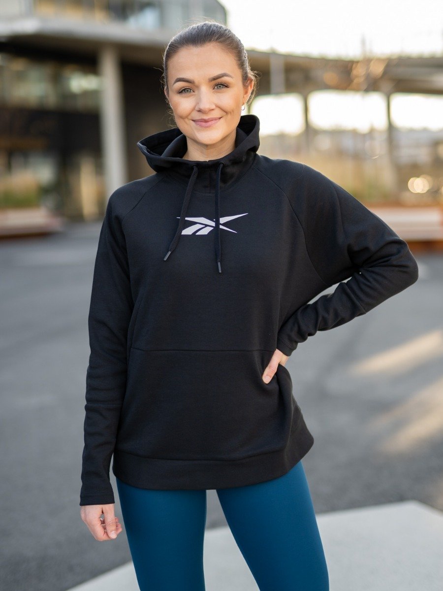 Reebok Quick Cotton Vector Hoodie Black