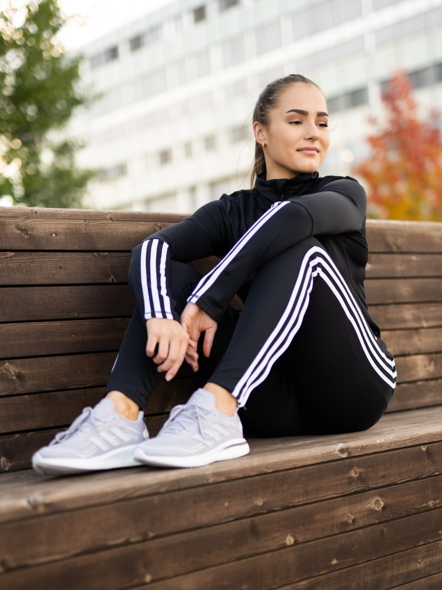 adidas IW 1/4 LS Black/ White