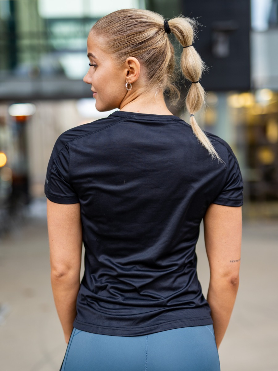 adidas Run It Tee 3 Stripes Black