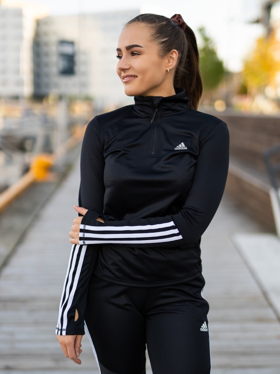 adidas IW 1/4 LS Black/ White