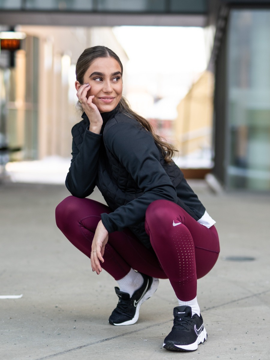 Nike Epic Lux Run Tight Dark Beetroot/ Reflective Silver