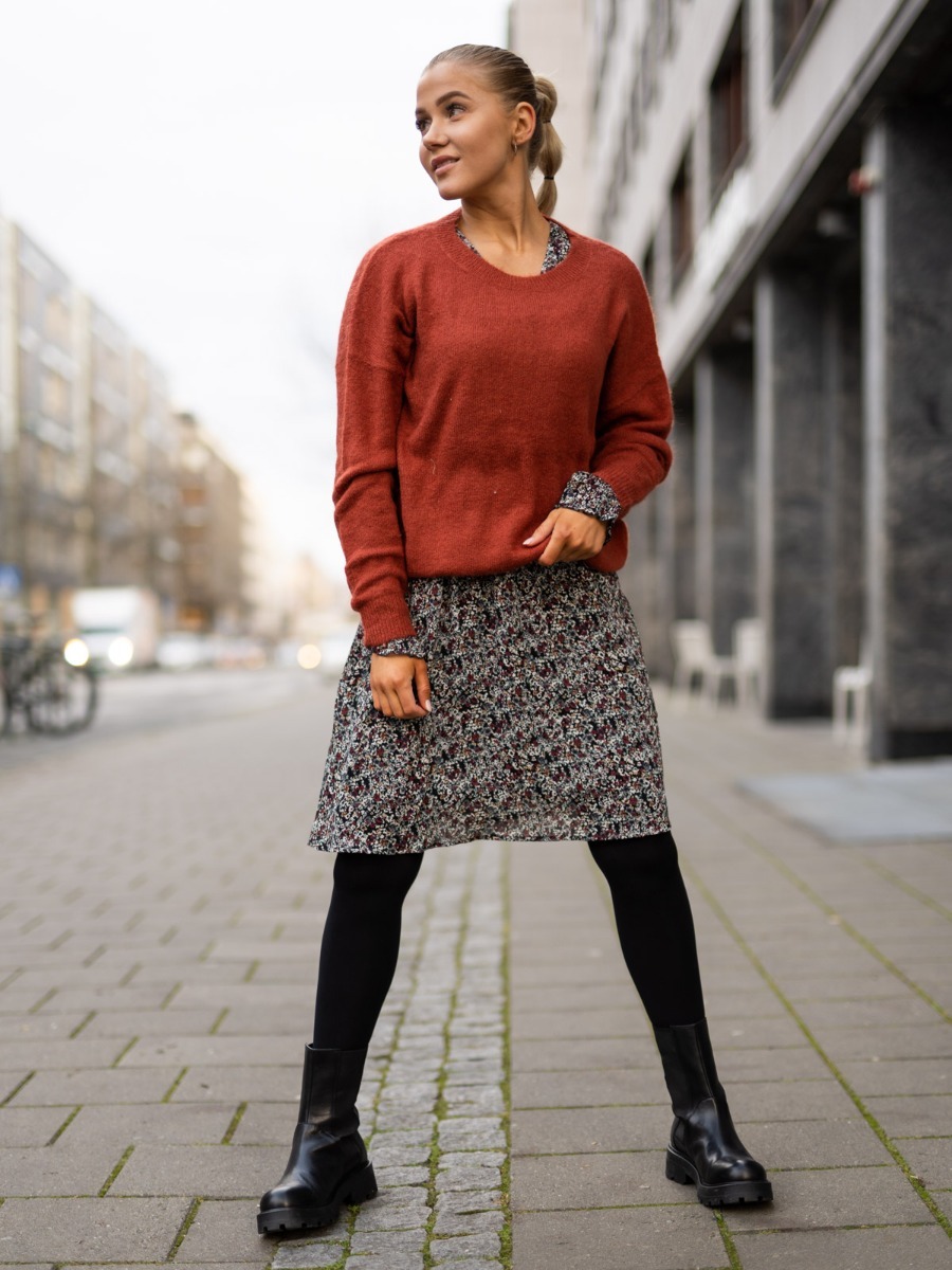 MSCH Copenhagen MSCH Copenhagen Glorie Rikkelie LS Dress Black Flower