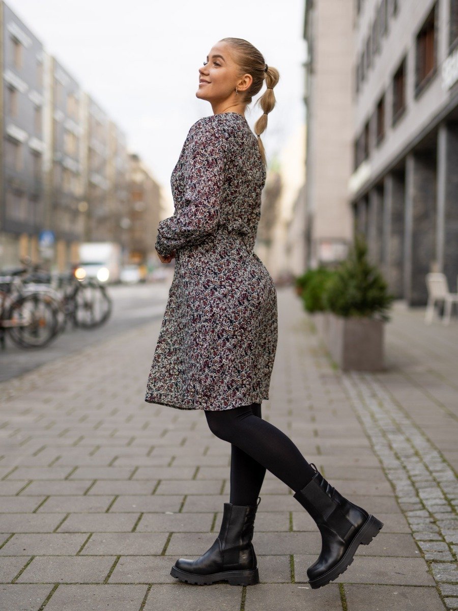 MSCH Copenhagen MSCH Copenhagen Glorie Rikkelie LS Dress Black Flower