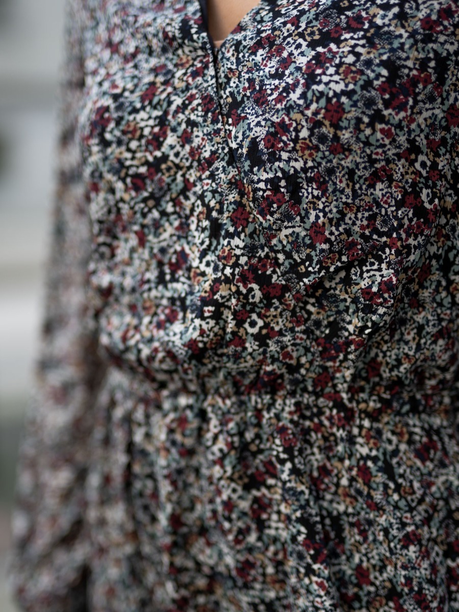 MSCH Copenhagen MSCH Copenhagen Glorie Rikkelie LS Dress Black Flower