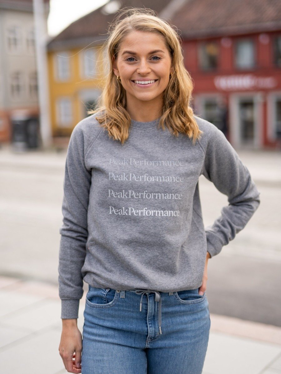 Peak Performance Gound Crew Grey Melange